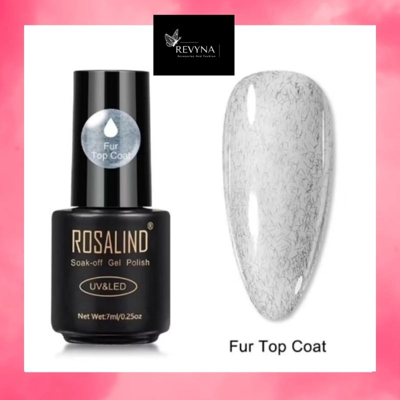 TOP COAT KUTEK UV GEL LED FUR EFFECT BULU