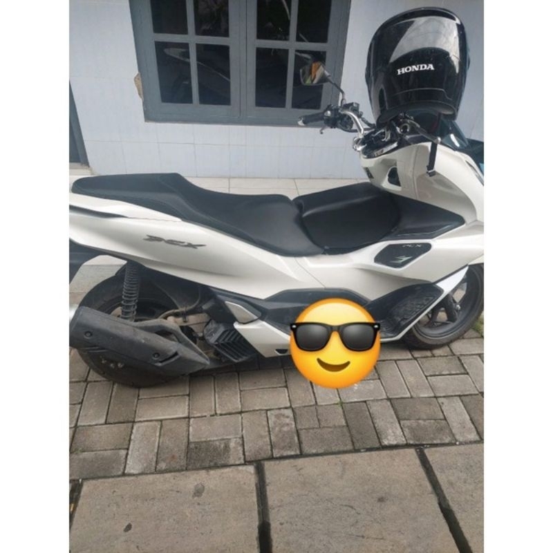 Jok Motor Anak NMAX Motif Logo Hitam