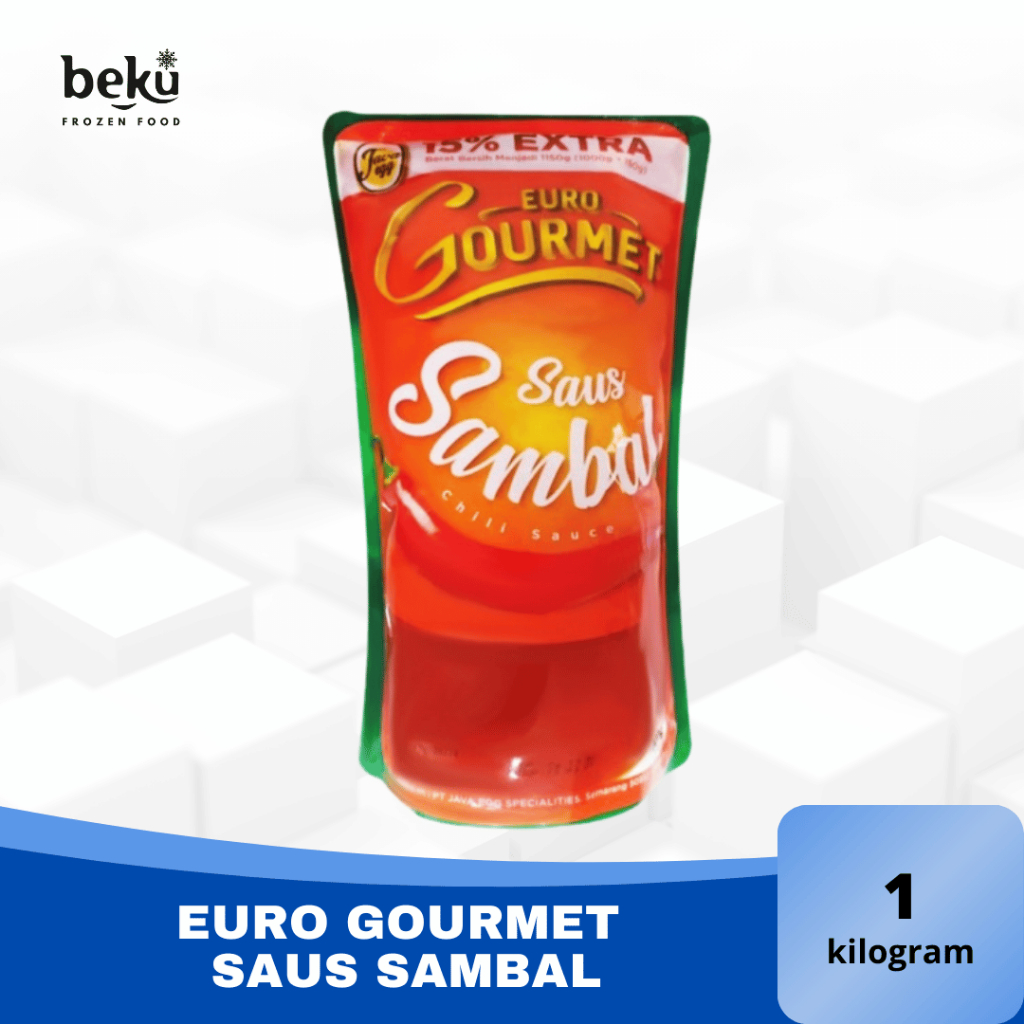 

[SOLO, JAWA TENGAH] EURO GOURMET SAUS SAMBAL - GOURMET SAMBAL (500g/1Kg)