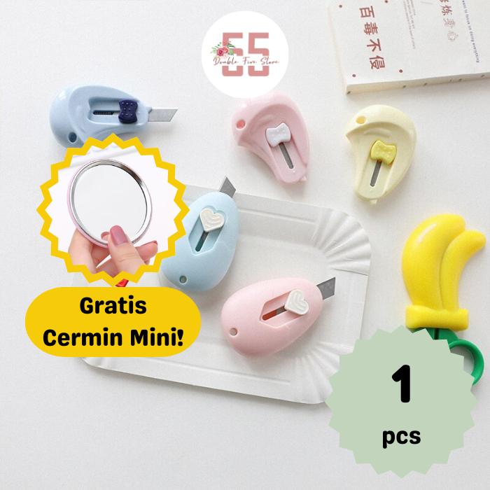 

Cutter Mini Lucu Dengan Lubang Gantungan Kunci - 116