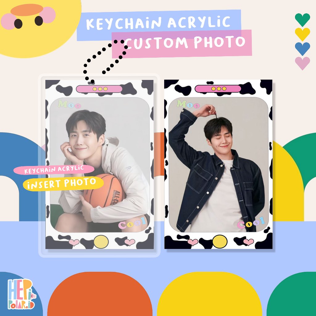 Keychain Acrylic Custom Photo 2 SISI  Keychain KPOP Keychain Lucu Akrilik Korea