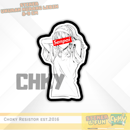 

Stiker Sticker Vinyl Laminasi Glosy CUTE JAPANESE GIRL SENPAI Vol 17