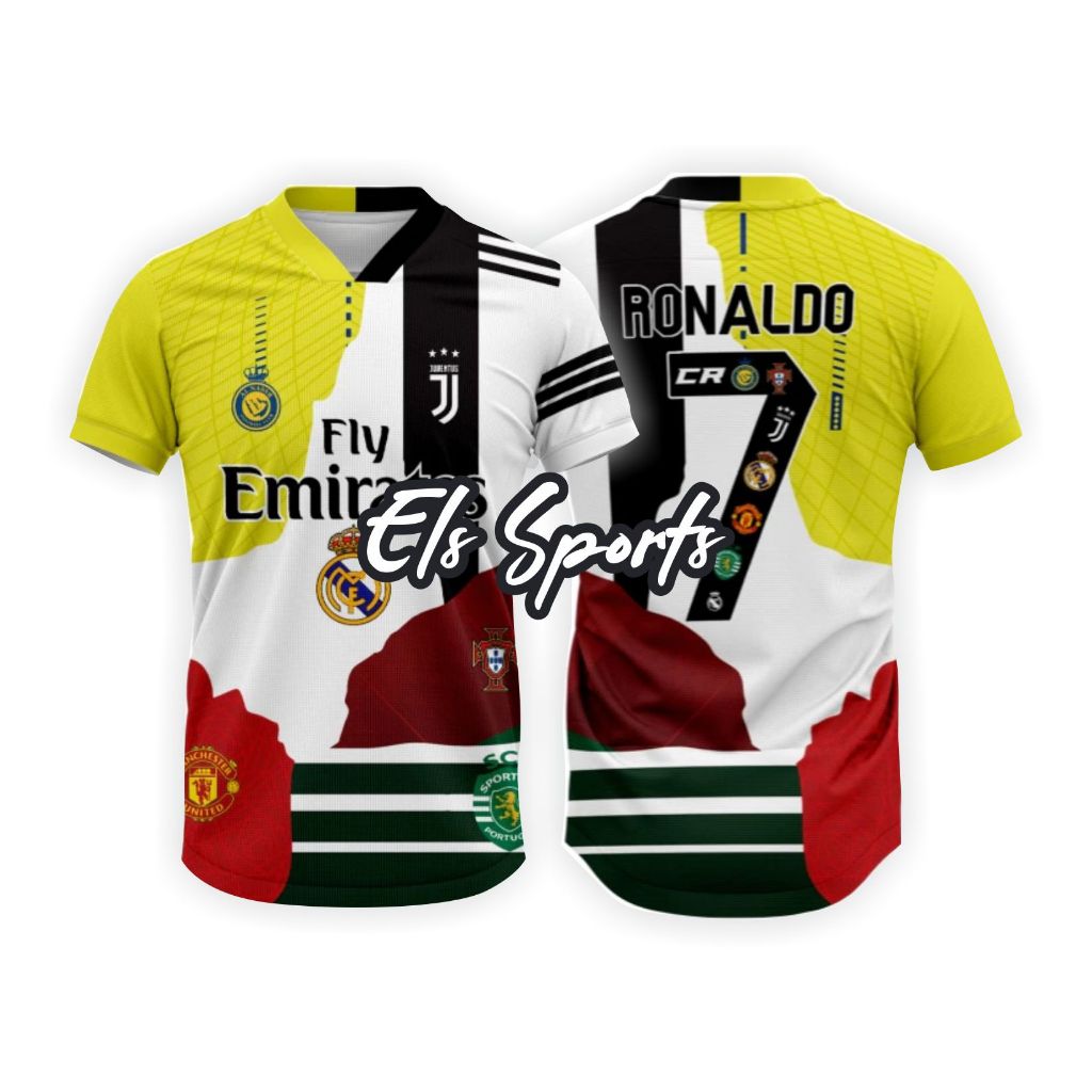 JERSEY BAJU KAOS GOAT RONALDO ALL CLUB TERBARU 2025 FULLPRINTING GRATIS REQUEST NAMA