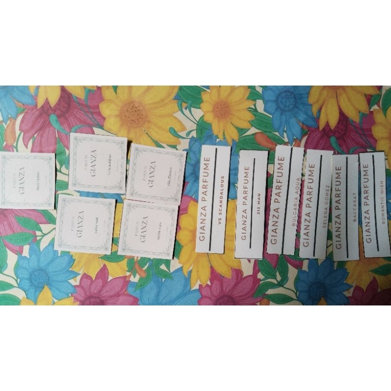 Stiker Label Custom Nama Usaha | untuk parfum, makanan, minuman, dll
