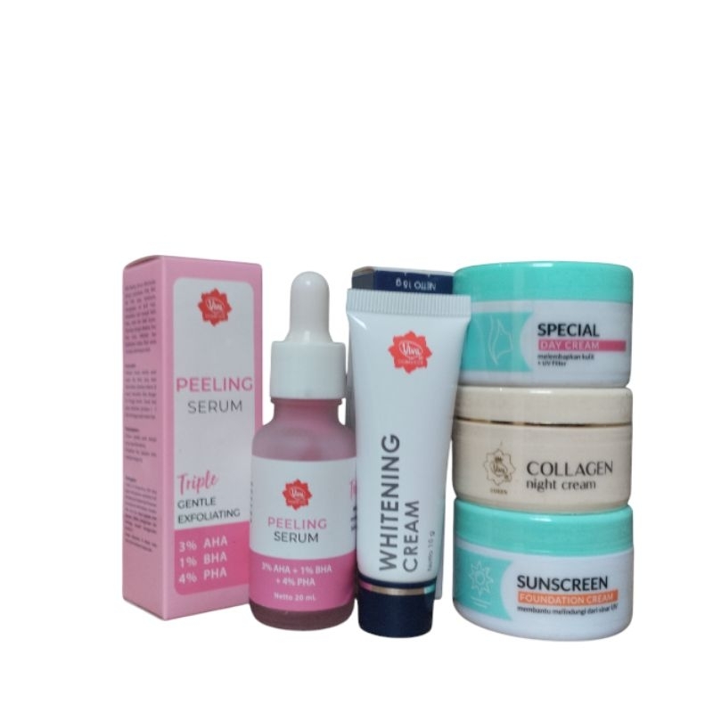 Paket Viva Krim Skincare Peling |Paket krim Penghilang Flek Flek Hitam di Wajah Pori Besar Beruntusa