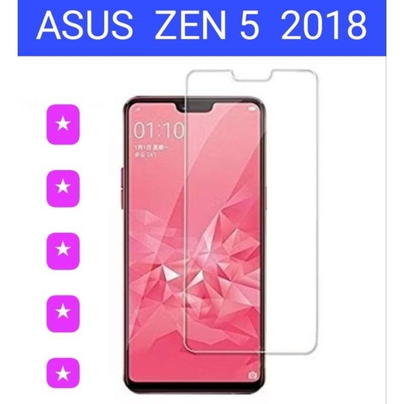 Tempered Glass Kaca Bening Asus Zenfone 5 2018 Free Kardus Dan Bubble Wrap Tg Temper Antigores Tipe 