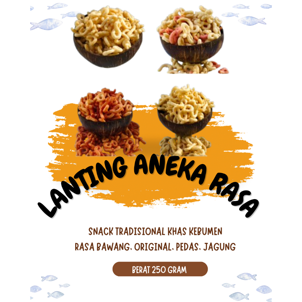 

PROMO Lanting Bawang Lanting Bumbu Klanting Lanting Kebumen Aneka Rasa 250 Gram