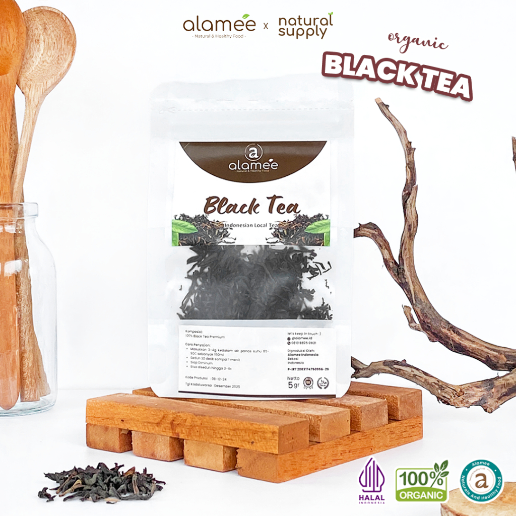 

Black Tea Teh Organic Bunga Kering Hitam Dried Alami Organik Herbal 5gr