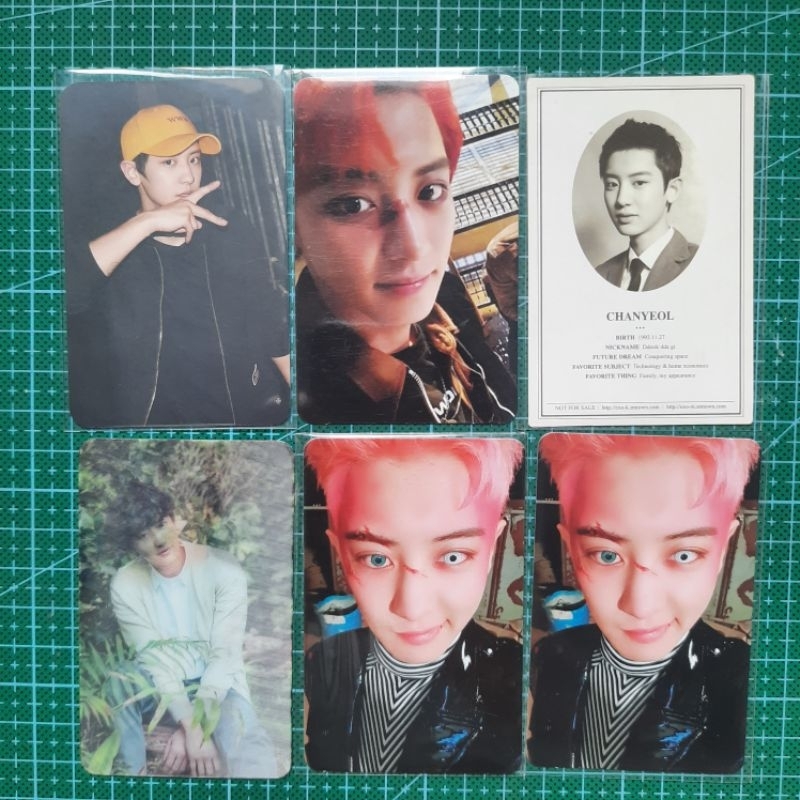 chanyeol exo official photocard pc gs25 figure nature republic monster lotto xoxo obsession x-exo