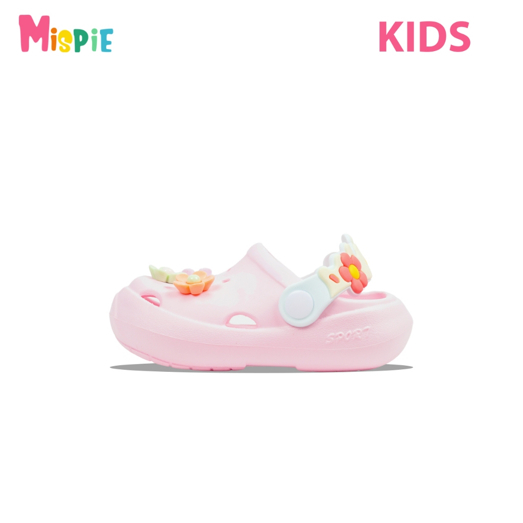 Mispie Sandal Karet Anak Flower Pink