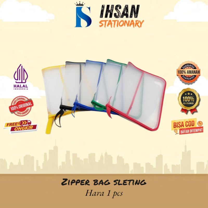 

Zipper Bag Sleting/Map Plastik Sleting Folio (1 Pcs)