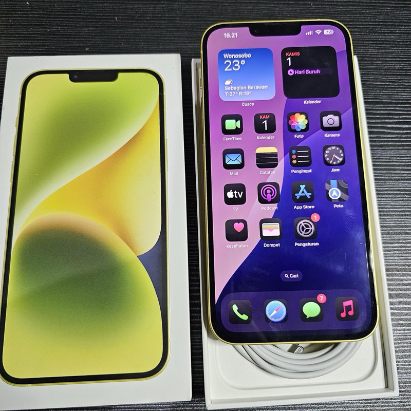 iphone 14 plus ibox 128gb masih garansi