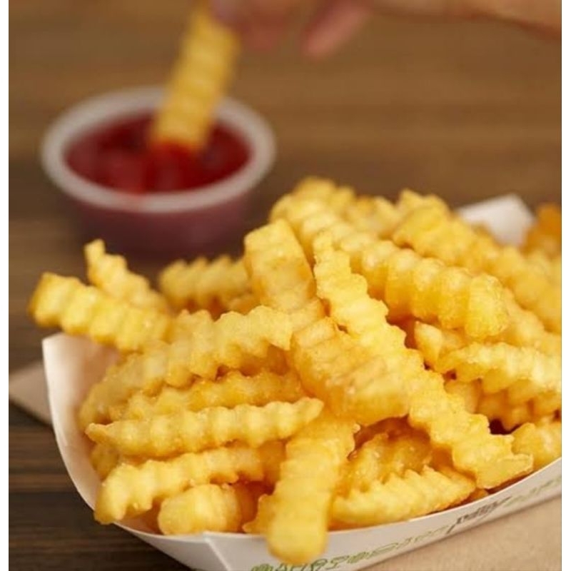 

kentang goreng cringkle cut