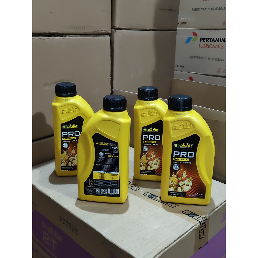 Promo Oli Murah Obral Oil Mesin Samping Kental 2 Tak 4T Original Evalube Pro 0,7 0,8 1 Liter 800ml 7