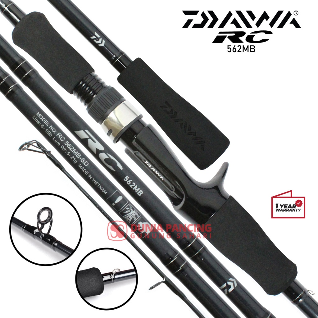 Joran Baitcasting Daiwa RC 168 | 180 | 198 | Casting