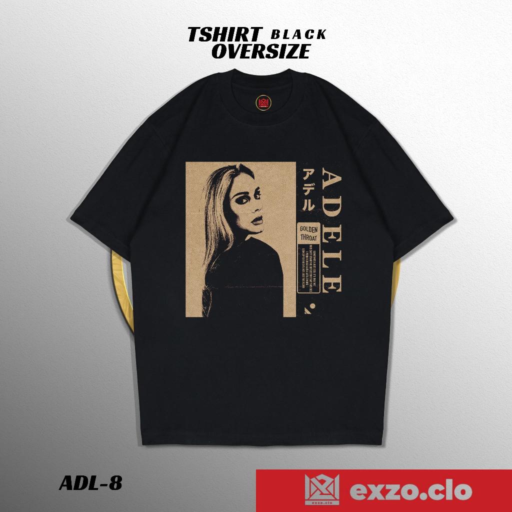 EXZO.CLO  T-Shirt Black Oversize ADELE cotton combed24s adele tshirt