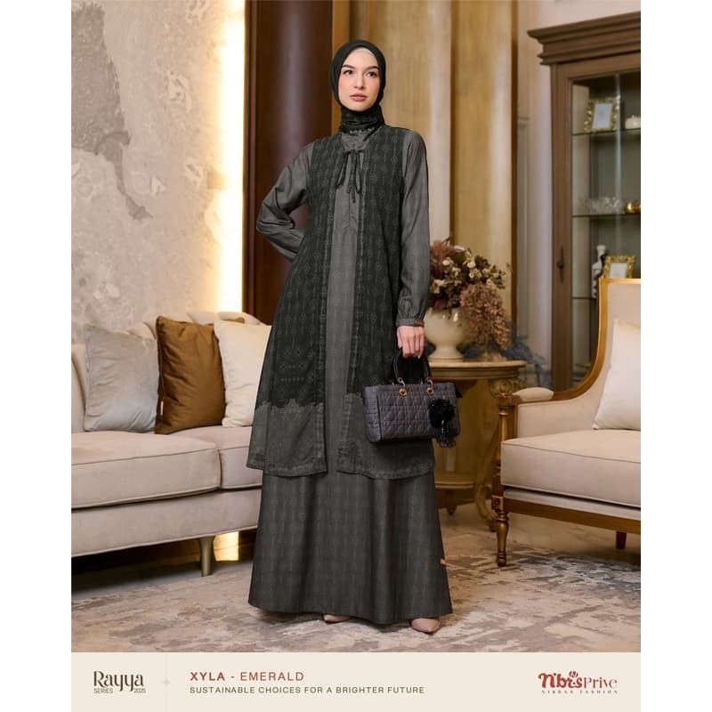 BAJU GAMIS NIBRAS// XYLA EMERLAD // GAMIS NIBRAS TERBARU