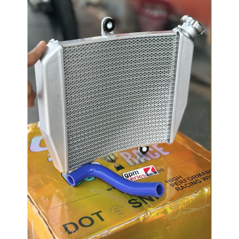 Radiator Almunium gambot lengkung Big volume ninja R RR SS M VICTOR Import model copy Bpro