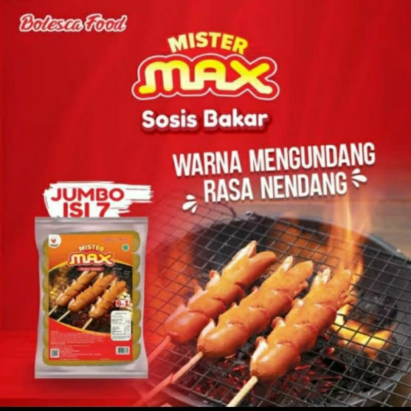

Sosis Bakar Mister max Jombo 500gr isi 8pcs