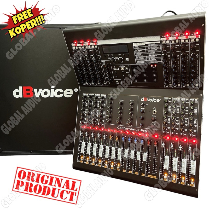 Mixer DbVoice California 10Pro 10Channel Original Free Koper Bluetooth Micer Db Voice California10Pr