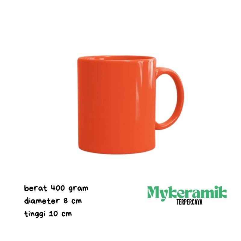 mug merah polos | bahan keramik berkualiatas