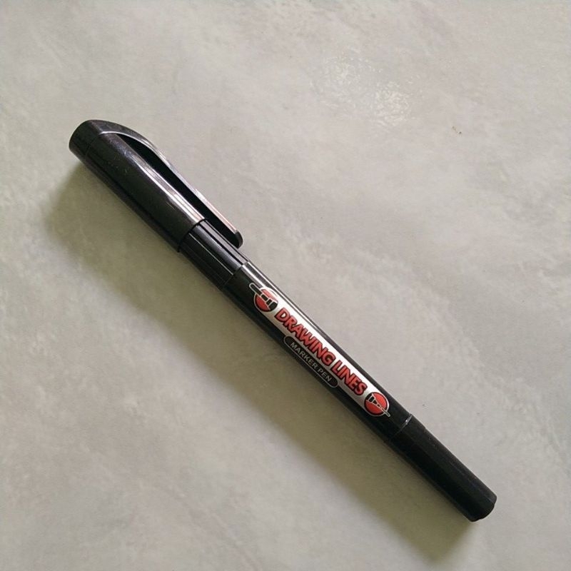 

baoke marker pen permanent ink black with pen