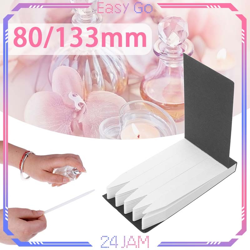 100pcs/Set Tester Kertas Parfum Strip Paper Test Parfum Smelling Strip Parfum Kertas Untuk Tester Pa