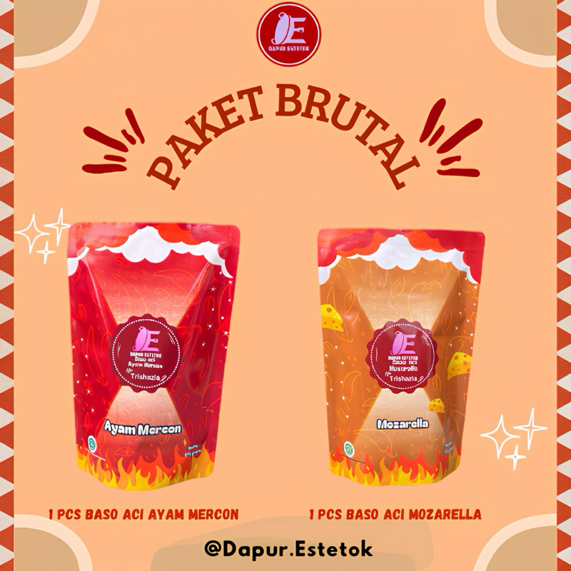 

PAKET 2 BASO ACI BRUTAL || 1 AYAM MERCON + 1 MOZARELLA (DAPUR ESTETOK)
