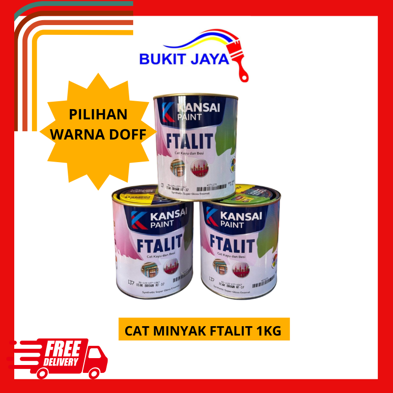 FTALIT warna DOFF CAT KAYU BESI WARNA DOFF
