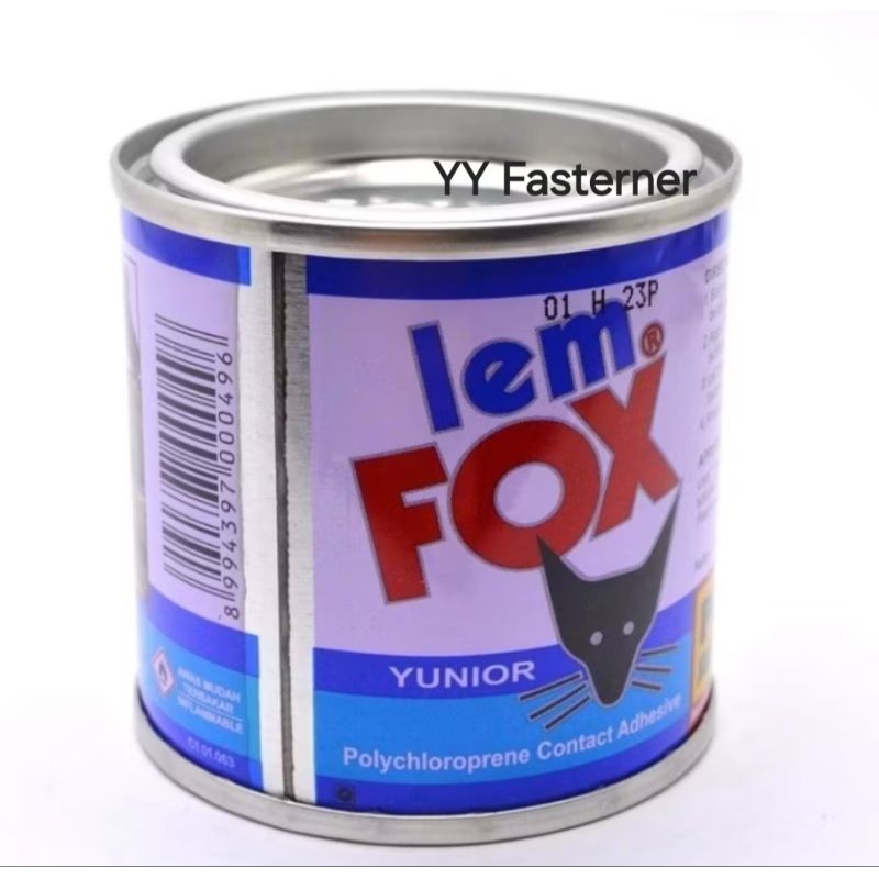 

Lem FOX kaleng biru 70 gr