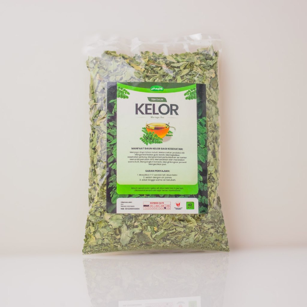

Teh Seduh Daun Kelor Organik Alami Shafid 40gr | Moringa Tea / Teh Daun Kelor BJ