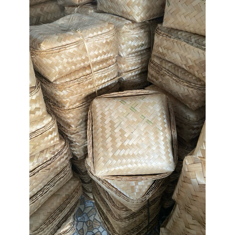 besek bambu 20x20 sepasang grosir besek box nasi dan kotak Hampers