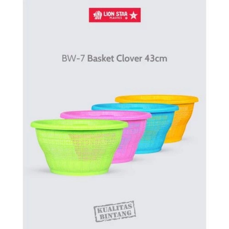 Lion Star Bakul Wakul Plastik Tempat Nasi Besar Serbaguna Keranjang - BW-7 43cm