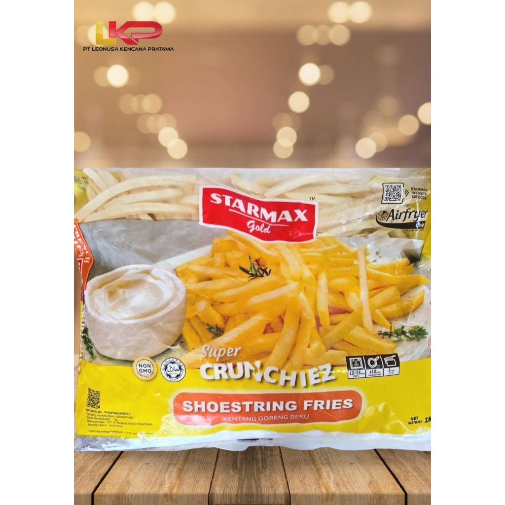 

Kentang Beku French Fries Shoestring 7mm - Starmax Gold