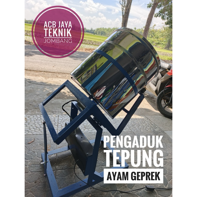 Mesin Pencampur Tepung Ayam Geprek / Pencampur Tepung Chicken / Mesin Marinasi Ayam