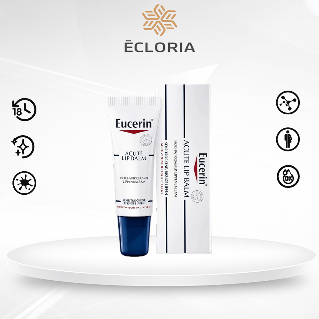 Eucerin Dry Skin Calming Lips Balm 10ml, Eucerin Official Store, Lip Balm Eucerin, Lip Balm Eucerin 