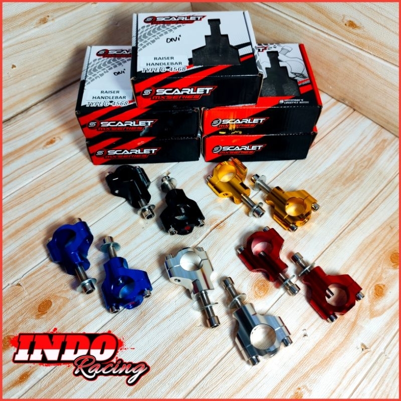 Raiser Stang Fatbar Scarlet racing Bahan CNC KLX 150 Dtracker 150 CRF 150 WR155 Trail Raiser Stang O