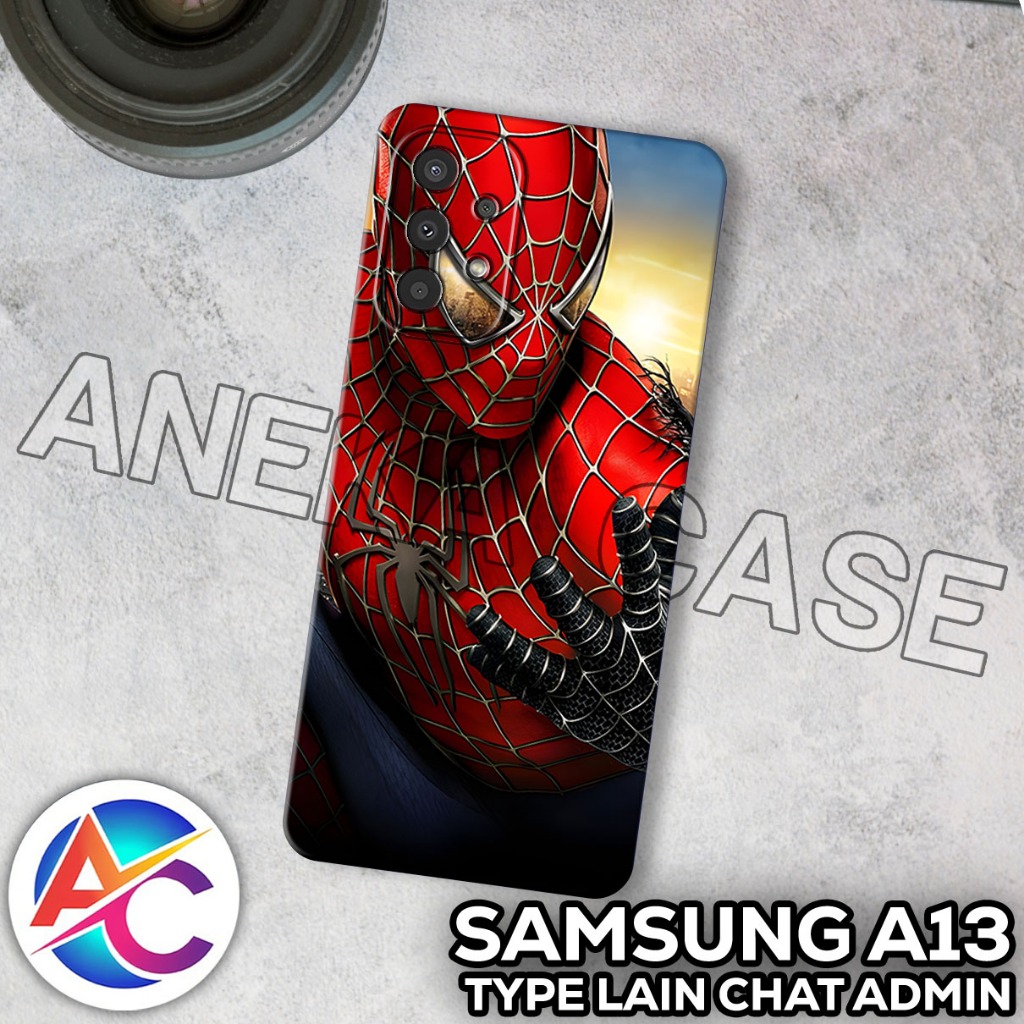 AC15/Case Samsung A13/Motif SPIDERMAN/softcase Samsung A13/casing Samsung A13/silikon Samsung A13