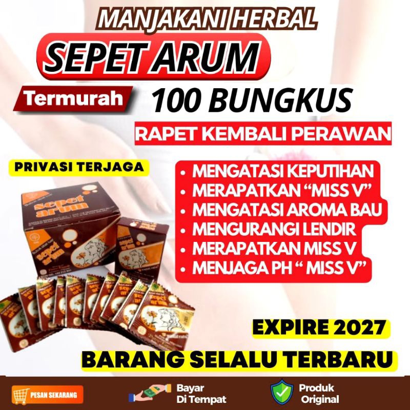 perapat & penyempit miss v kewanitaamn serbuk cebok sepet arum 100 pcs