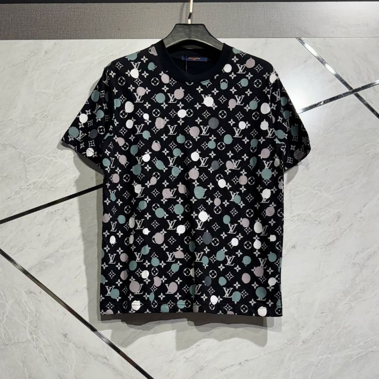 Baju Kaos Pria Motif - Kaos Lengan Pendek Pria Tanpa Kerah