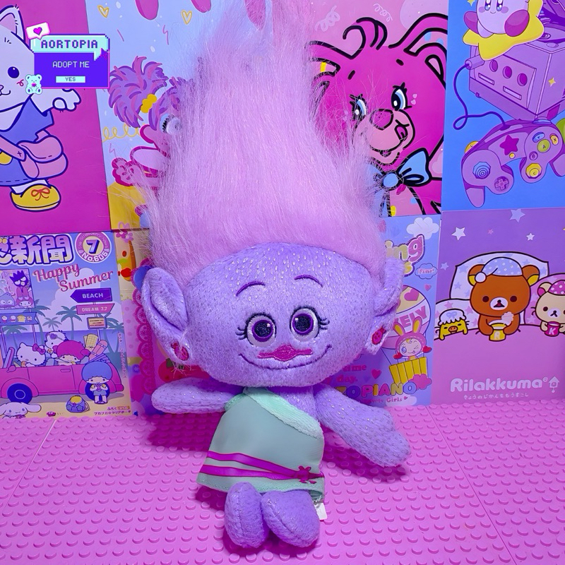 BONEKA TROLLS GIA GROOVES PLUSH TOY ORIGINAL DREAMWORK VERY RARE