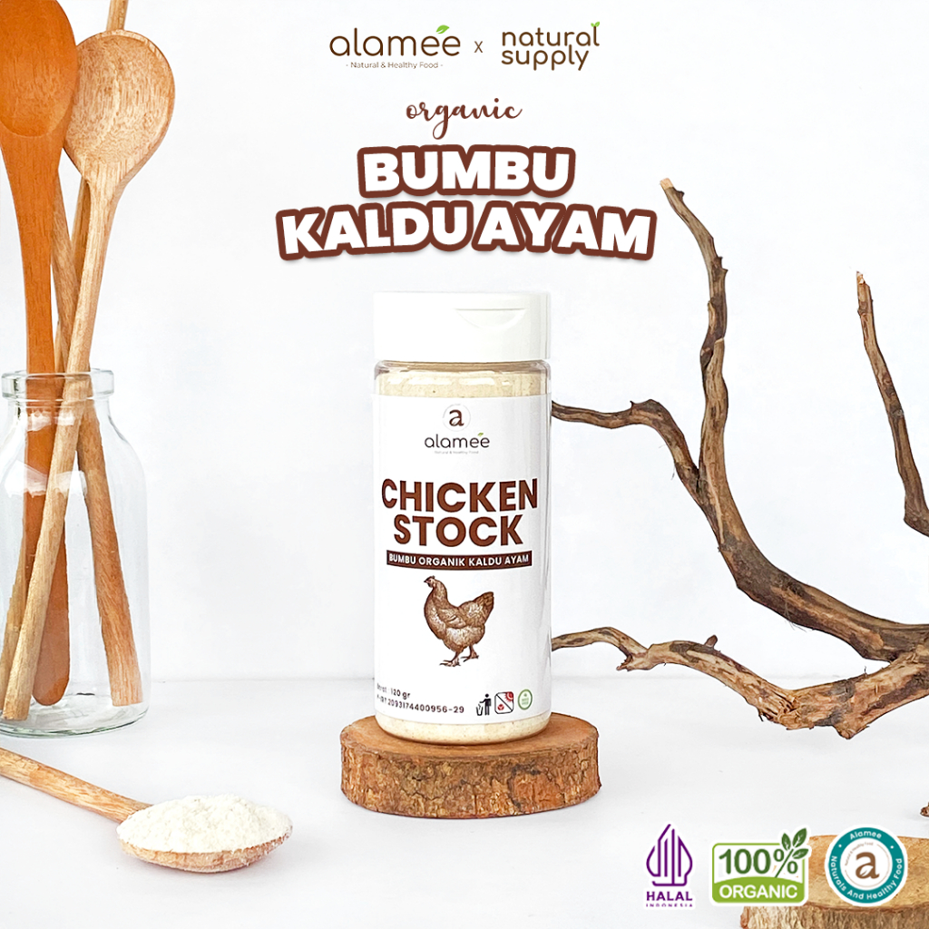 

ALAMEE Kaldu Ayam Non MSG Bubuk Bumbu Dapur Spice Chicken Powder Tabur Seasoning 120gr naturalsupply
