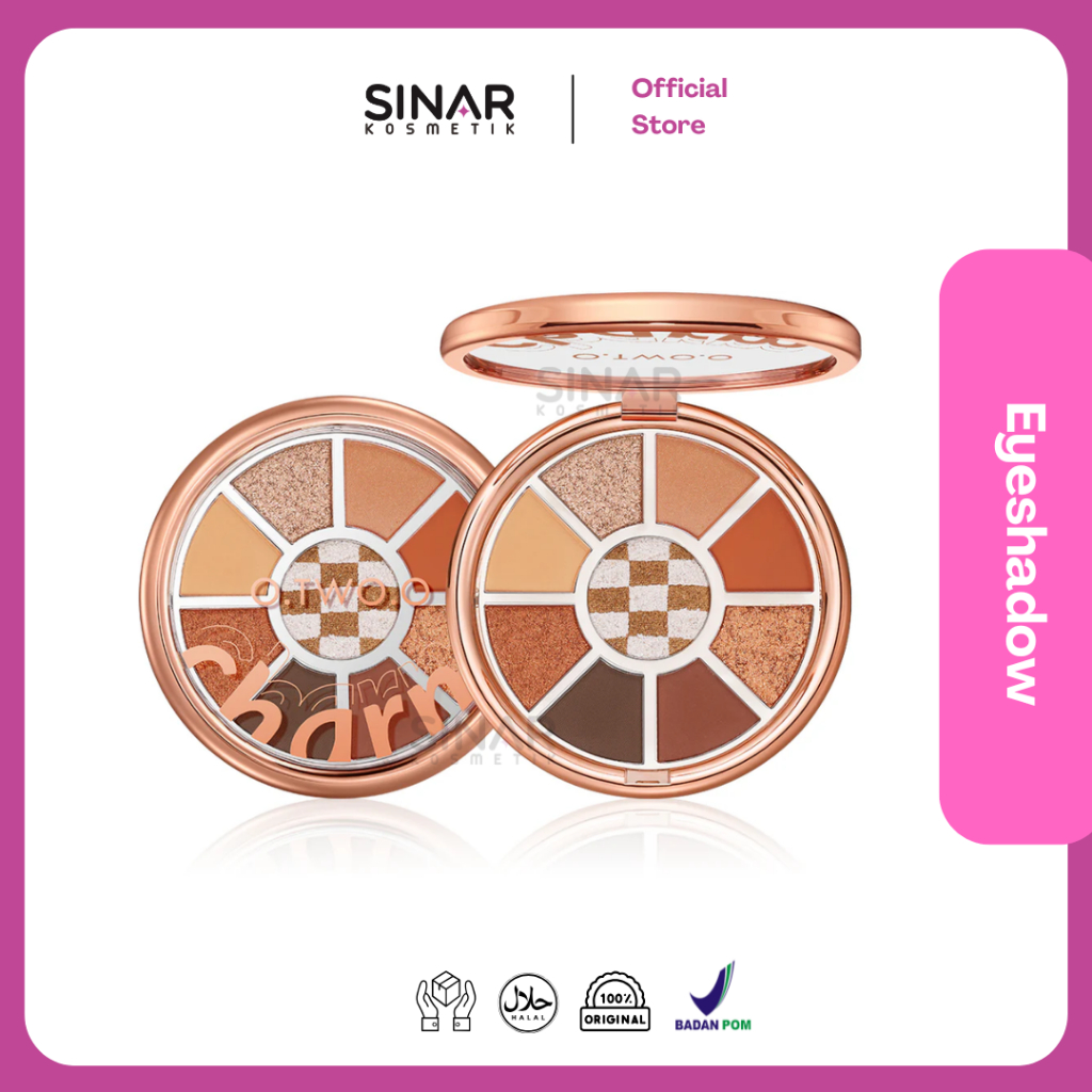 O.TWO.O Love Mark 9 Warna Eyeshadow Palette High Pigment Waterproof Long Lasting Eyeshadow | Otwoo S