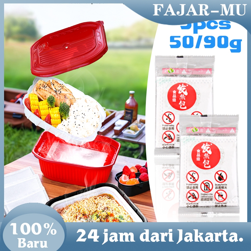 Luar Ruangan Portabel Self Heating Pack For Food / Disposable Self Heating Bag 5Pcs