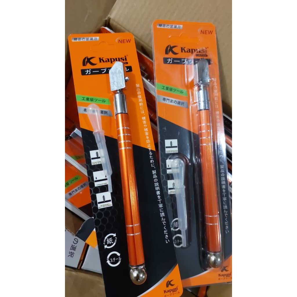 

Glass Cutter KAPUSI Original Japan / Alat Potong Kaca Carbide Blade / Pemotong Kaca High Quality (