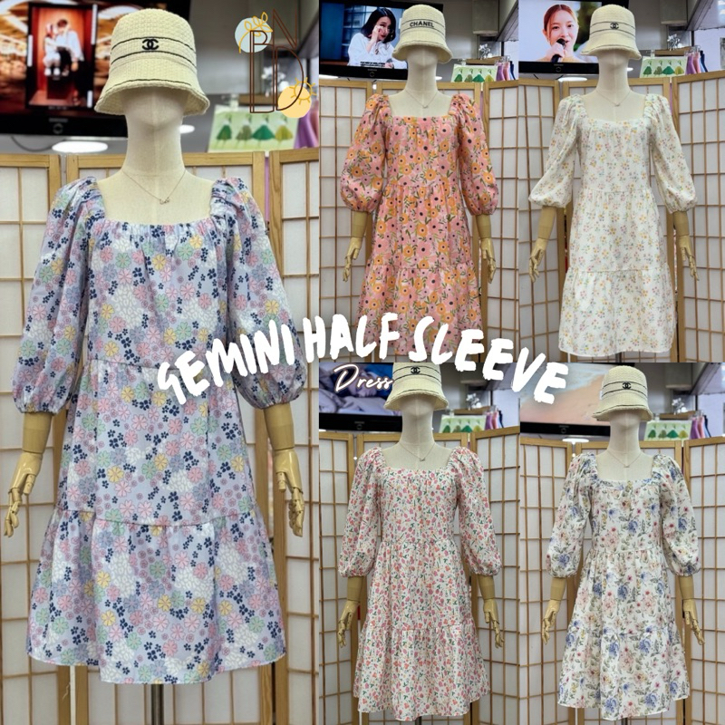 Gemini half sleeve dress / dress wanita bangkok