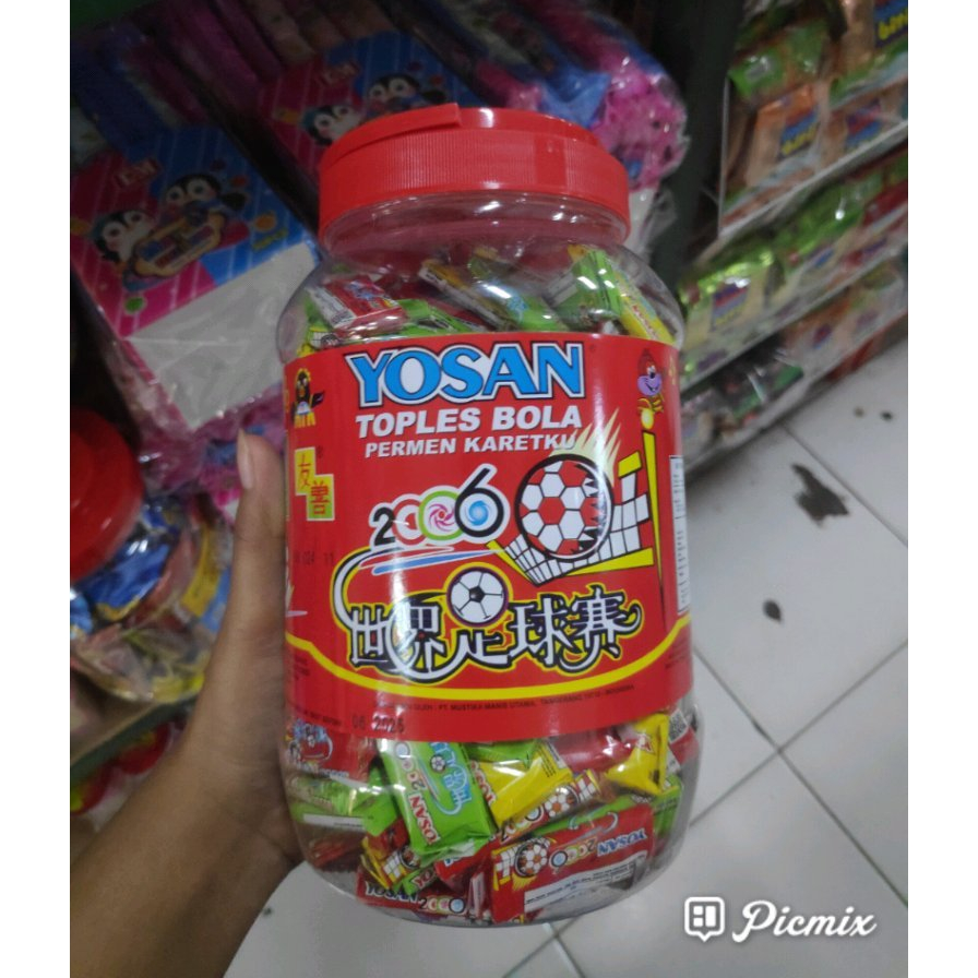 

YOSAN Toples Bola Permen Karet isi 200pcs