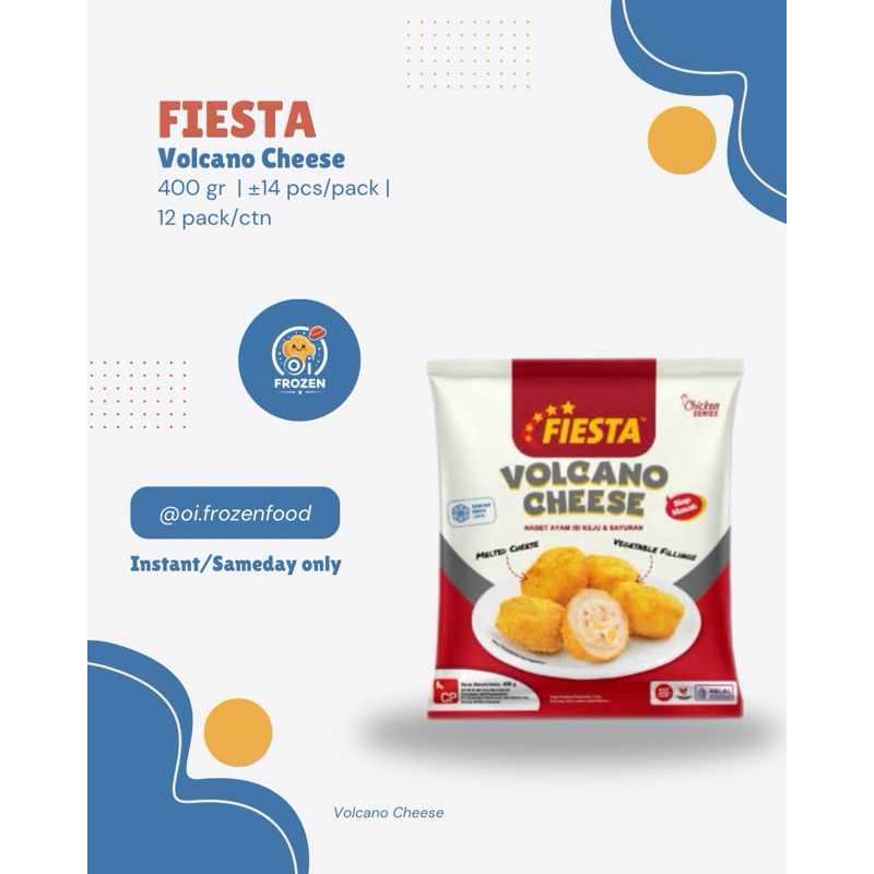

Fiesta Chicken Nugget Volcano Cheese 500gr