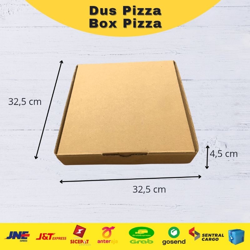 

Dus Pizza 32,5x32,5x4 cm | Box Pizza |Box Diecut | Kotak Pizza