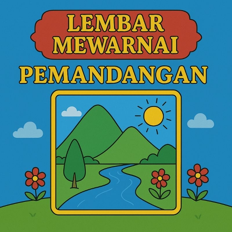 

[ COD ] ColoriFy – Gambar Pemandangan Siap Diwarnai (Cetak di Kertas HVS A4 80gsm)